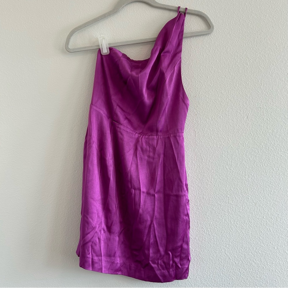 h:ours Rylan Mini Dress Hot Fuchsia - Picture 3 of 8